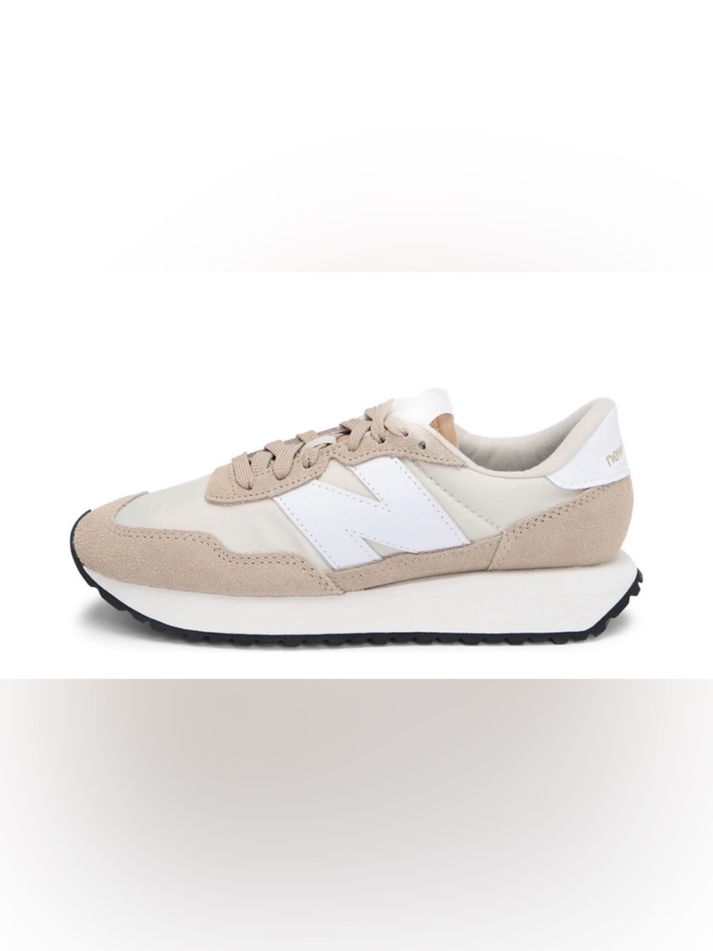 Women’s New Balance 237 Shoe Box in Brown and White size 9.5 Worn Once